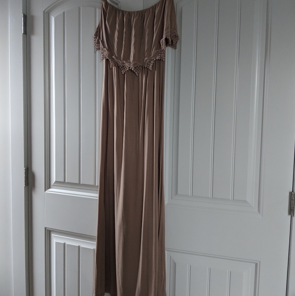 Pink blush maternity dress